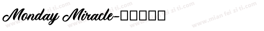 Monday Miracle字体转换